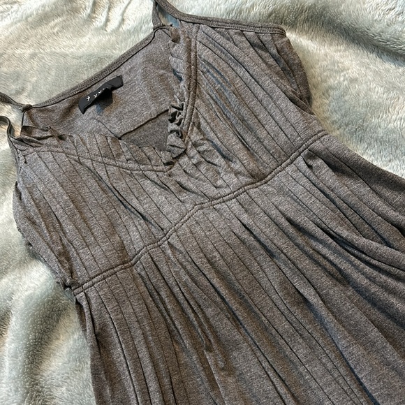 Gray Baby Doll Tank Top-sz M - Picture 4 of 7